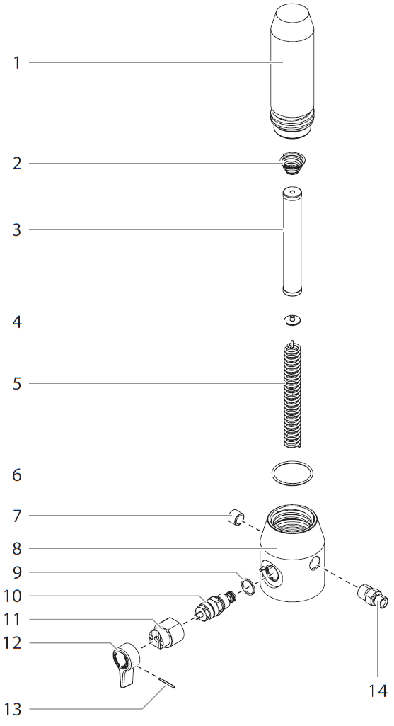 Impact 740 Filter Assembly Parts (P/N 805-269A)